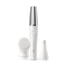Braun Facespa Pro 910 Yüz Epilatörü Beyaz/gümüş - Evde Salon Güzelliği Için 2'si 1 Arada Yüz Epilasyonu Ve Temizleme Fırçası Sistemi, 1 Ekstra Ürün Sku: Smg8690010036834