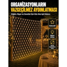 Dekoratif Ağ Led Işık İle Organizasyonlarınıza Masalsı Atmosfer Çok Renkli
