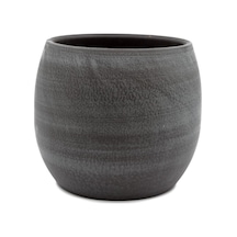 Esra Gri Seramik Saksı 19x16 cm