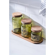 Pierre Akasya Kapaklı Kavanoz Seti Açık Yeşil Pierre Akasya Kapaklı Kavanoz Seti Açık Yeşil