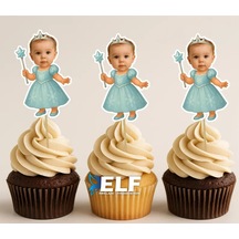 Prenses Kürdan Süs Cupcake Süs 10adet 0