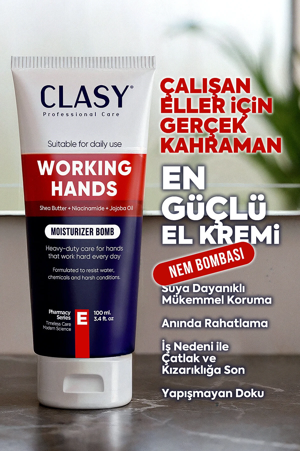 Clasy Care Working Hands Yoğun Nemlendirici El Kremi 100 ML