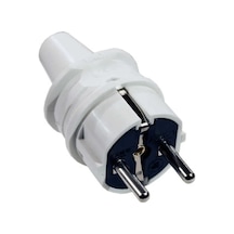 90304100 Topraklı Erkek Fiş Beyaz 16a 250v