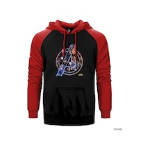 Avengers Infinity War Sarı Renk Reglan Kol Sweatshirt / Hoodie