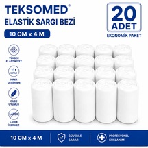 Teksomed Elastik Sargı Bezi 10 Cm X 4 Metre 20 Adet