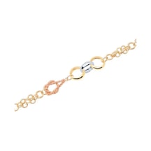 Gülaylar - Altın 14 Ayar Hollow Bileklik N11.16115 Sarı Altın