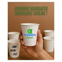 Kişiye Özel Baskılı Karton Bardak 7'oz - 500 Adet 1