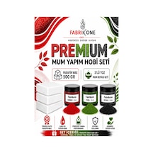 Premium Mum Yapım Hobi Seti - Parafin Wax 500 Gr - 3'lü Toz Mum Boyası Seti - Kırmızı, Yeşil, Siyah Bkfabpw5003kys Karışık