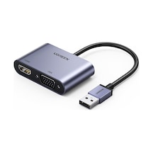 Ugreen Usb 3.0 To Hdmı+vga 1080p 60hz Full Hd Dönüştürücü Adaptör, 20518