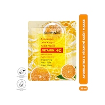 Dermokil Aydınlatıcı Leke Karşıtı C Vitaminli Kağıt Yüz Maskesi 20 Ml