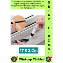 Ergonomik Elektronik Kapı Pencere Köşe Zor Nokta Çok Amaçlı Mini Detay Temizlik Fırçası Faraş 2 İn 1