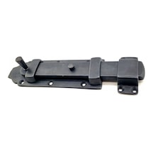 Antika Tarz Dekoratif Pirinç Yassı Kapı Sürgüsü - 55x215 Mm, Oksit Diğer