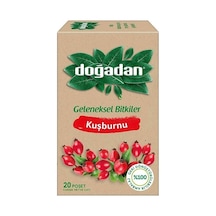 Doğadan Bardak Poşet Bitki Çayı Kuşburnu 20 Li 8'li Paket