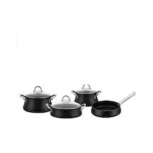 Chef Rubenıs Rc100 Bestcook Luxury 7 Parça Tencere Seti Siyah