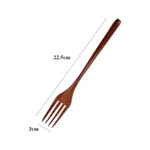 Kangvka Doğal Ahşap Tatlı Çatalı, 22.5 Cm, Dayanıklı Ve Zirve Kalite, Geleneksel Tasarım, Pratik Kullanım, Tekli Set Ahşap