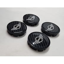Jant Göbeği Mini Cooper 65-60 60Mm.Yuva Plasto 4 Lü Set Karbon