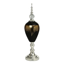Vitale Amber Silver Kapaklı Vazo 60 Cm Ak.je0009