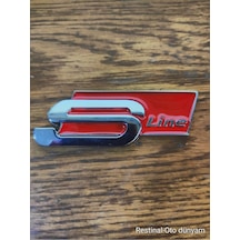 Audi S Line Arma Logo 3d Krom Kırmızı Metal Oto Çamurluk Bagaj Panjur Aksesuar Şık