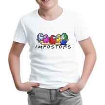 Among Us - Impostors Beyaz Çocuk Tshirt
