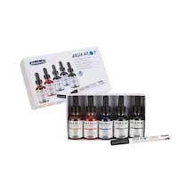 Schmincke : Aqua Drop Sıvı Sulu Boya Seti 5 Renk X 30 Ml + Liner