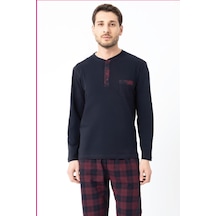 Erdem Erkek Kışlık Pijama Takımı Dfn1007 Lacivert