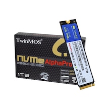 Twinmos Nvme1tb2280ap, Alphapro, 1tb, 3600-3250mb/s, Gen3, Nvme Pcıe M.2 2280, Ssd, Tlc, 3dnand