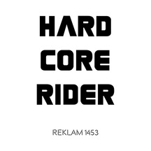 Hard Core Rider Oto Cam Sticker Siyah 20 17 Cm