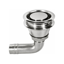 Erol Krom Flanşlı Dirsekli Hava Firarı 1/2"