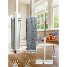 Lüx Temizlik Mopu Kendinden Sıkmalı Mikrofiber Mop Kendini Temizleyen Mop Yedek Bez Hediyeli New