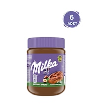 Milka Spread Hazelnut Sürülebilir Çikolata Kakaolu Fındık Ezmesi 350 Gr - 6 Adet
