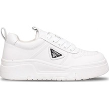 Lufian 121230082 Jennifer Kadın Hakiki Deri Klasik Sneaker Beyaz Beyaz