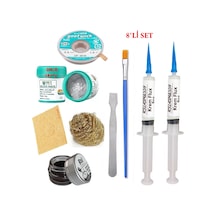 Best Krem Lehim 183 C 50gr Havya Uc Temizleyici Flux Lehim Toplama Cp-3515 Lehim Emme Teli Spatula Seti1 Tk05