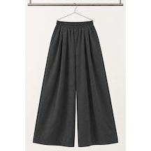 Angel&co. Girls Clothing Yazlık Kız Çocuk - İnce Modal - Geniş Pantolon - Antrasit- 10-15 Yaş Gri - 920734322 Gri
