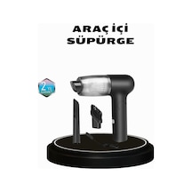 Taşınabilir Vakumlu Araç Süpürgesi - Katlanabilir Sap Yıkanabilir Filtre 120w Motor