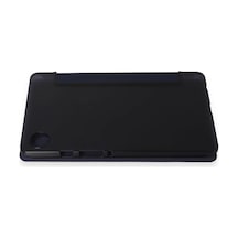 Mey İthalat Samsung Galaxy Uyumlu  Tab A9 Kılıf Tablet Smart Kılıf - Lacivert Tablet Kılıfı