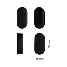 Mey İthalat Oval Profil İç Tapa 15x30 Mm 4 Adet