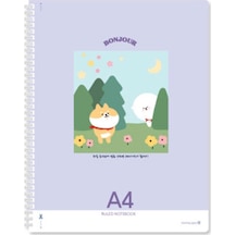 Morning Glory 5000 Çizgili Defter 29,7x22,5 Cm Pembe 11210-83310