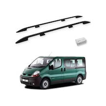 Turtle Renault Trafic X83 2001-2014 / Uzun Şasi Tavan Çıtası Crown Siyah