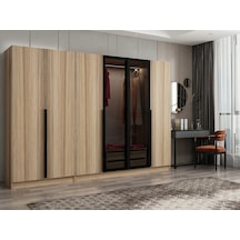 Kale Plus210 6 Kapaklı 2ç Dolap Dore Plus Dore Füme Cam