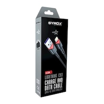 Syrox C93 2.0A Lightning Şarj Data Kablosu