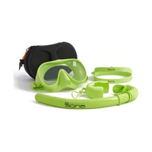 Sona Sona M1 Maske +Roll-Up Snorkel+Yedek Kayış+Deluxe Çanta Suyeşili