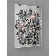 Avengers Infinity War Poster 45x60cm Yenilmezler Afiş - Kalın Poster Kağıdı Dijital Baskı