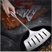 Ganzhoushop Tamamen Stil: Spatulası Spatula, Sones Saplı Paslanmaz Çelik Kürek Kızarmış Düz Creative Biftek Balık Ve Yumurta İçin Mutfak Aleti Diğer