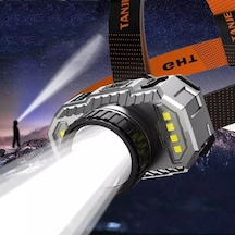 Peakstar Ps-010 800 Lümen Şarj Göstergeli Cob Led Usb'li Şarjlı Kafa Lambası