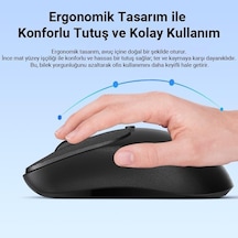 K17 Dual Mode Bluetooth Ve 2.4ghz Destekli 1200dpı Kablosuz Optik Mouse