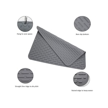 Gri Kalın Silikon Esnek Kesme Tahtası Tersine Çevrilebilir, Saklaması Kolay, Tekrar Kullanılabilir, Kaymaz, Isıya Dayanıklı Bulaşık Makinesinde Yıkanabilir Diğer