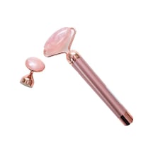 Titreşimli Yüz Masaj Aleti, Rose Quartz Çift Başlıklı Karışık