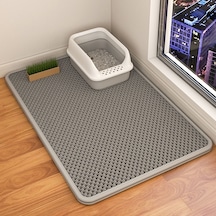 Sones 45 X 30cm Filtreleme Ve Sıçramaya Dayanıklı Çöp Mat Pet Çift Katmanlı Eva Yatak Pedleri