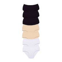 7 Adet Tutku Kadın Yüksek Bel Bato Kalın Lastik Külot S15 Beden: 2xl Standart
