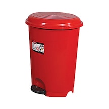 Çöp Kovası Pedallı 50 Lt (İç Kovalı) Kırmızı